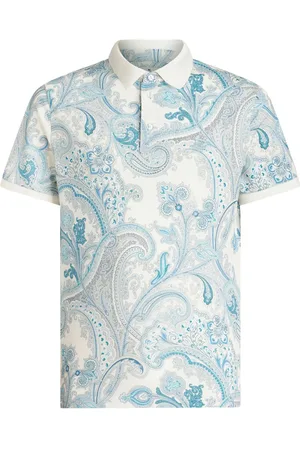 Etro Paisley-print cotton polo shirt