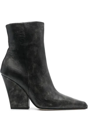PARIS TEXAS 90mm pointed-toe leather ankle boots
