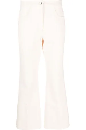 Jil Sander Pressed-crease flared trousers