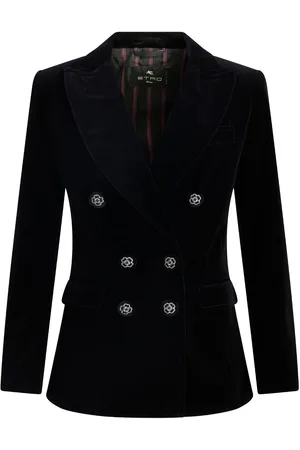 Etro Double-breasted velvet blazer