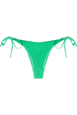 Moschino Logo-patch side-tie bikini bottoms