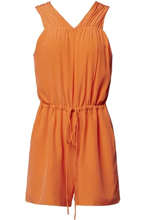 Equipment Drawstring-fastening silk playsuit