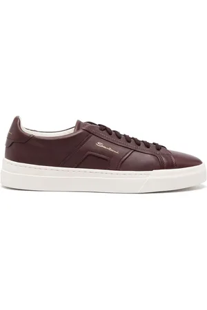santoni Logo-print low-top sneakers