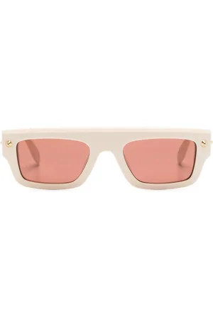 Alexander McQueen Square-frame tinted sunglasses