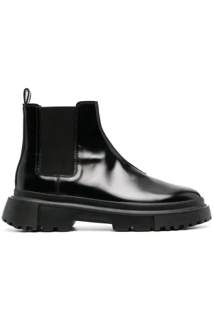 Hogan Chelsea round-toe leather boots