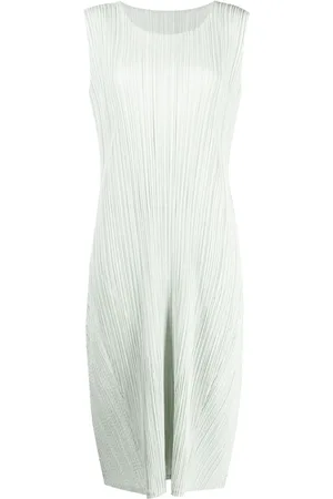 PLEATS PLEASE ISSEY MIYAKE Cotton Alley plissé midi dress