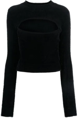 Moschino Long-sleeve faux-fur jumper