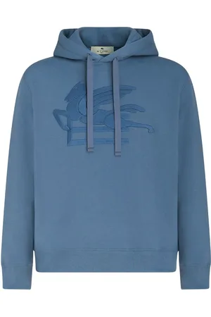 Etro Logo-embroidered cotton hoodie