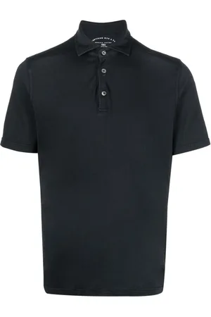 FEDELI Plain cotton polo shirt