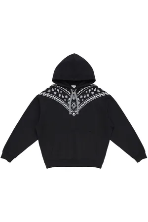 MARCELO BURLON Bandana-embroidered drawstring hoodie