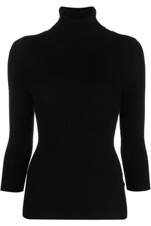 Aspesi Ribbed-knit roll-neck knitted top