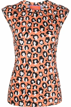 La DoubleJ Leopard-print tank top