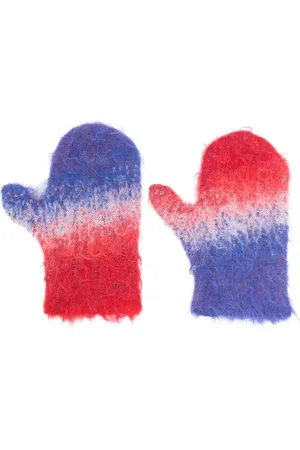 ERL Degradé-knit gloves