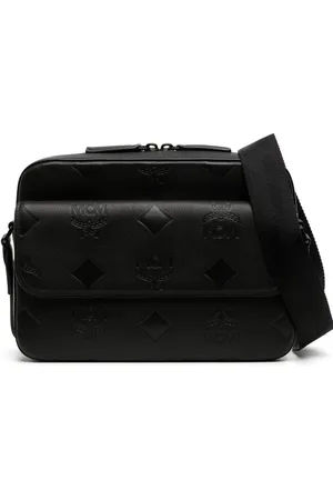 MCM Monogram leather messenger bag