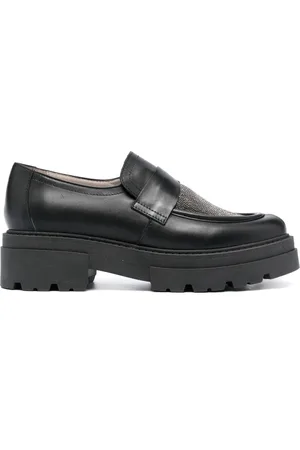 Fabiana Filippi Bead-embellished slip-on loafers