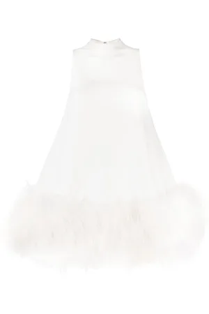 RACHEL GILBERT Linc feather-embellished minidress