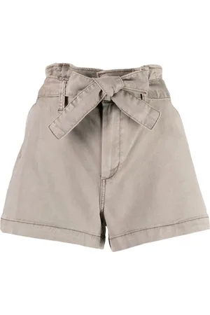 Paige Anessa high-waisted cotton shorts