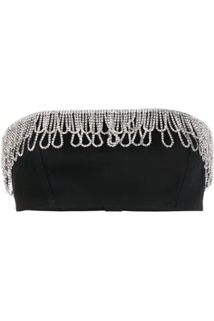 ROTATE Crystal-embellished bandeau top