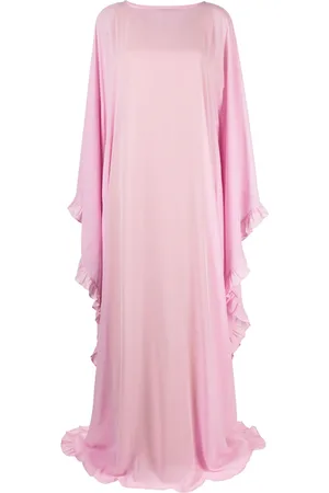 Rayane Bacha Tula semi-sheer draped dress