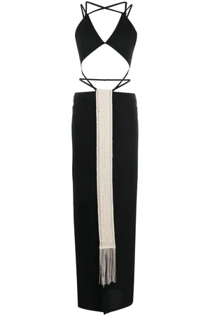Rayane Bacha Stone cut-out maxi dress