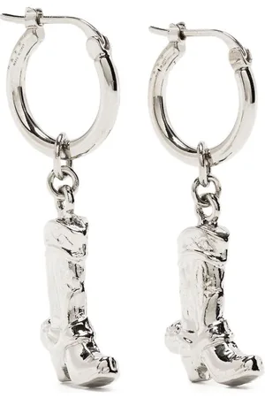 Marni Statement-pendant brass earrings