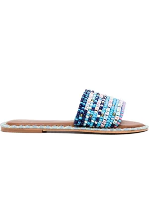 De Siena shoes Resort beaded slide sandals