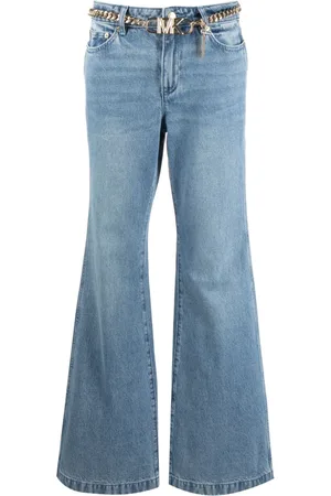 Michael Kors Belted bootcut jeans