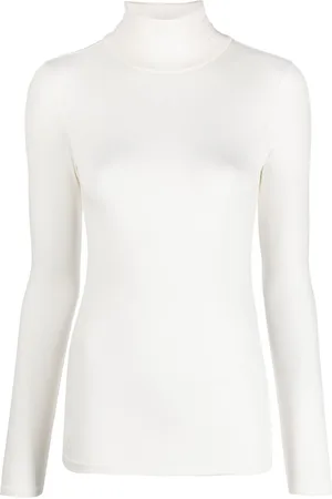 Ralph Lauren Stretch ribbed turtleneck top