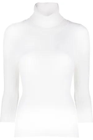 Aspesi Ribbed-knit roll-neck knitted top