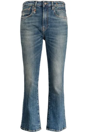 R13 Low-rise flared jeans