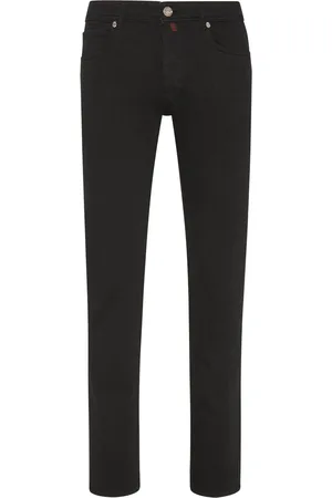 BILLIONAIRE Logo-embroidered straight-cut jeans