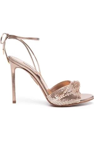 Aquazzura 110mm embellished lace-up sandals
