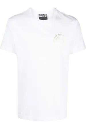 VERSACE Logo-print cotton T-shirt