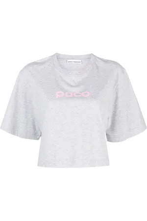 Paco rabanne Logo-print cropped T-shirt