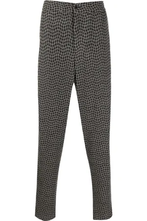Giorgio Armani Drop-crotch tapered-leg trousers