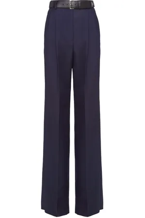 Prada High-rise pleated trousers