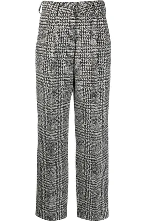 Blazé Milano Fox Prince of Wales straight-leg trousers