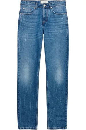 Ami Logo-patch straight-leg jeans