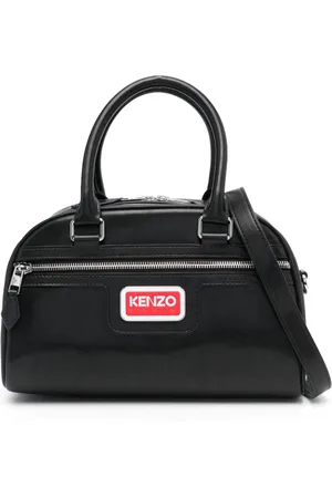 Kenzo Logo-plaque faux-leather tote bag