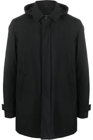 HERNO Detachable-hood feather-down padded jacket