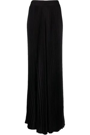ALICE+OLIVIA Copen pleated high-waist palazzo trousers