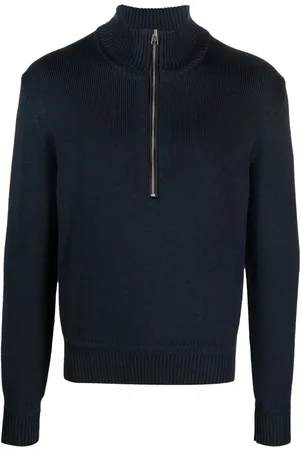 Tom Ford Half-zip wool-silk jumper