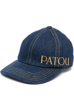 Patou Logo-embroidered denim cap