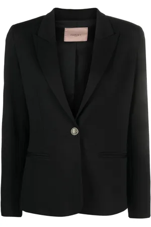 Twin-Set Logo-buttons single-breasted blazer