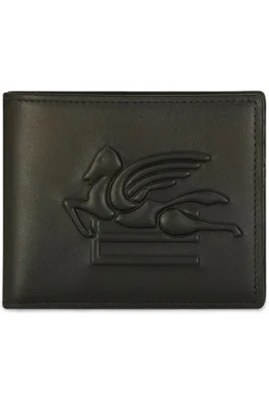 Etro Pegaso motif-embossed leather wallet