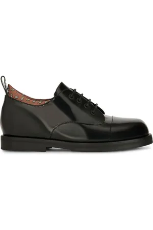 Etro Paisley-print leather Derby shoes
