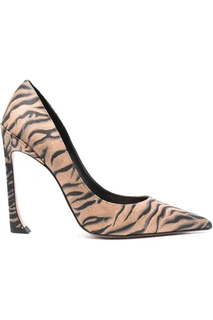 Piferi Avangarda 110mm tiger-print pumps