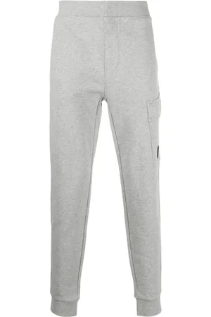 C.P. Company Logo-patch cotton track pants