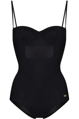 Dolce & Gabbana Logo-tag balconette swimsuit