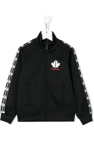 Dsquared2 Logo tape zip-up sweatshirt